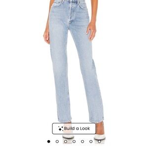 Agolde Light Blue Straight Leg Jeans